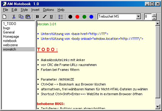 AM-Notebook Lite Screenshot